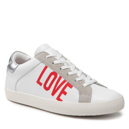 LOVE MOSCHINO Sneakersy LOVE MOSCHINO JA15532G0EIAC10A Bianco/Argento