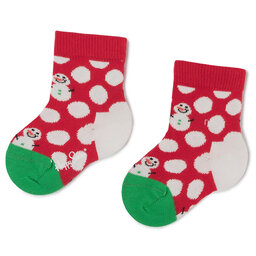 

Високі дитячі шкарпетки Happy Socks KBDS01-4300 Червоний