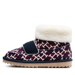 Tommy Hilfiger Παντόφλες Σπιτιού Tommy Hilfiger Boot Slipper Monogram FW0FW06717 Rwb Monogram 0KQ
