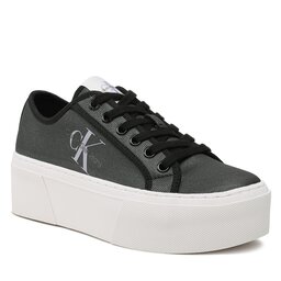 Calvin Klein Jeans Sneakers aus Stoff Calvin Klein Jeans Cupsole Flatform Ny Pearl Wn YW0YW01221 Black/Lavender Aura BEH