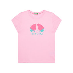 United Colors Of Benetton United Colors Of Benetton T-Shirt 3JERG10J3 Rosa Regular Fit