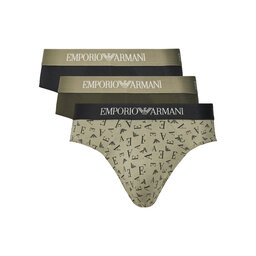 Emporio Armani Underwear Emporio Armani Underwear Set od 3 para muških slip gaća EM000256 AF10800 MC112 Zelena