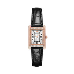 Emporio Armani Часовник Emporio Armani Genni AR11624 Черен
