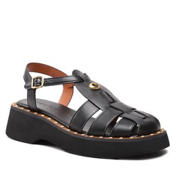 Coach Szandál Coach Vivienne Leather CK033 Black BLK