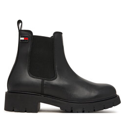 Tommy Jeans Klassische Stiefeletten Tommy Jeans Tjw Cleated Chelsea Boots EN0EN03105 Schwarz