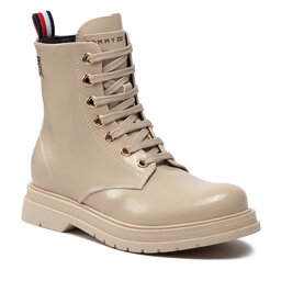 Tommy Hilfiger Hikerkänga Tommy Hilfiger Lace-Up Bootie T4A5-32411-1453500 M Beige 500