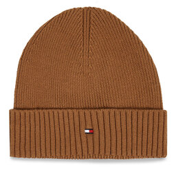 Tommy Hilfiger Čepice Tommy Hilfiger Essential Flag Beanie AM0AM10337 Desert Khaki GWJ