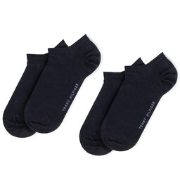 Tommy Hilfiger Sada 2 párů pánských nízkých ponožek Tommy Hilfiger 342023001 Dark Navy 322 1