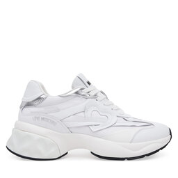 LOVE MOSCHINO Sneakersy LOVE MOSCHINO JA15326G1MIQE10A Biela