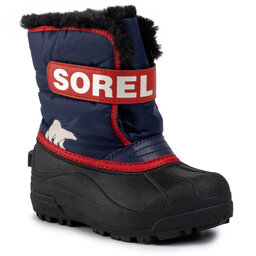 Sorel Sniego batai Sorel Childrens Snow Commander NC1960 Noctural/Sail Red 591