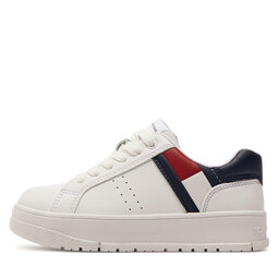 

Снікерcи Tommy Hilfiger Flag Low Cut Lace-Up T3X9-33356-1355 M Bianco 100, Білий
