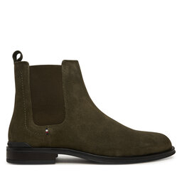Tommy Hilfiger Klassische Stiefeletten Tommy Hilfiger Corporate FM0FM05580 Khakifarben