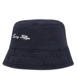 Tommy Hilfiger Klobouk Tommy Hilfiger Seasonal Flag Bucket AM0AM13384 Tmavomodrá