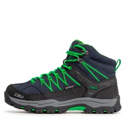 

Трекінгові черевики CMP Kids Rigek Mid Trekking Shoe Wp 3Q12944J B.Blue/Gecko K1AK, Cиній