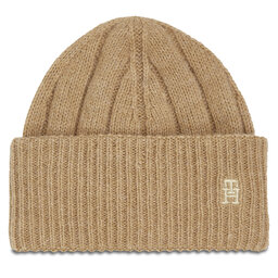 Tommy Hilfiger Čepice Tommy Hilfiger Th Timeless Beanie AW0AW15307 Classic Khaki RBL