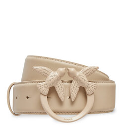 PINKO Moteriškas Diržas Pinko Love Berry H4 Belt AI 24-25 PLT01 100120 A1K2 Smėlio