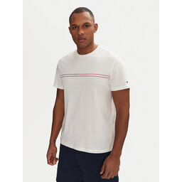 Tommy Jeans Tommy Jeans Marškinėliai Entry Graphic DM0DM20779 Balta Slim Fit