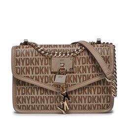 DKNY Дамска чанта DKNY Elissa Sm Flap Shoul R3432C81 Chino/Toffe TQ5