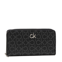 Calvin Klein Большой женский кошелёк Calvin Klein Slim Z/A Wallet Lg Monogram K60K608326 BLK
