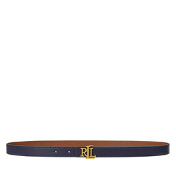 LAUREN RALPH LAUREN Ζώνη Γυναικεία LAUREN RALPH LAUREN Logo Reversible Embossed Skinny Belt 412959135002 Σκούρο μπλε