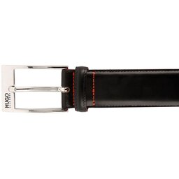 

Чоловічий ремінь Hugo Barney 50125066 Black 001, Чорний