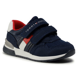 Tommy Hilfiger Sneakersy Tommy Hilfiger Low Cut Velcro Sneaker T1B4-30481-0732 M Blue 800