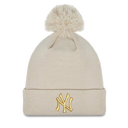 New Era Berretto New Era Wmns Metallic Pom Beanie Nyy 60364284 Grigio