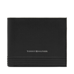 Tommy Hilfiger Portofel Mare pentru Bărbați Tommy Hilfiger Th Business Cc Flap And Coin AM0AM13260 Negru