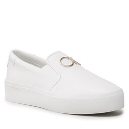 Calvin Klein Sneakers Calvin Klein Flatform Cupsole Slip On W/Hw HW0HW01421 Bright White