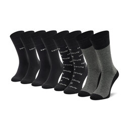 Levi's® Set 4 parov unisex visokih nogavic Levi's® 701203946 Black Combo