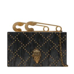 Kurt Geiger Táska Kurt Geiger 690-Safety Pin Box Clutch 9964200999 Black