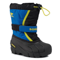 Sorel Cizme de zăpadă Sorel Childrens Flurry NC1965 Black/Super Blue 014