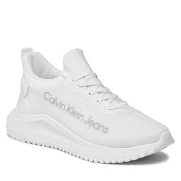 

Снікерcи Calvin Klein Jeans Eva Run Slipon Lace Mix Lum Wn YW0YW01303 Bright White/Black 01W, Білий