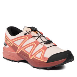 Salomon Obuća Salomon Speedcross Climasalomon™ Waterproof L47278800 English Rose/Cow Hide/Cantaloupe