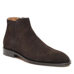 Boss Kotníková obuv s elastickým prvkem Boss Derrek 50496132 10247720 01 Dark Brown 201