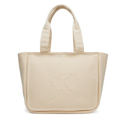 Calvin Klein Jeans Torebka Calvin Klein Jeans Summer Canvas Tote LV04K3098G Beżowy