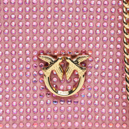 

Сумка Pinko Box Clutch AI 23-24 PLTT 101514 A159 pink Y26U, Рожевий