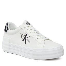 Calvin Klein Jeans Sneakers Calvin Klein Jeans Bold Vulc Flatf Low Lace Lth Ml YW0YW01294 Bright White/Black 01W
