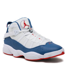 Nike Boty Nike Jordan 6 Rings 322992 140 White/University Red/Light Steel Grey/True Blue