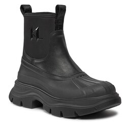 KARL LAGERFELD Botine KARL LAGERFELD KL42970 Black Lthr & Textile