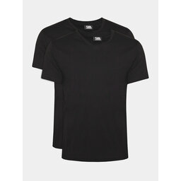 KARL LAGERFELD KARL LAGERFELD 2er-Set T-Shirts 765001 500298 Schwarz Slim Fit