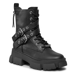 Steve Madden Turistická obuv Steve Madden Traction Bootie SM19000044 SM19000044-05O Blk Action Leather