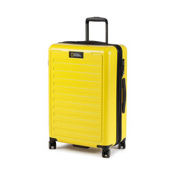 National Geographic Vidējs ciets koferis National Geographic Cruise N164HA.60.68 Yellow 68