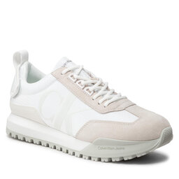 Calvin Klein Jeans Сникърси Calvin Klein Jeans Toothy Runner Laceup R-Poly YM0YM00417 Triple White 0K8
