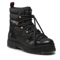 Tommy Hilfiger Botine Tommy Hilfiger Laced Outdoor Boot FW0FW06610 Black BDS