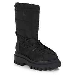 Calvin Klein Jeans Schneeschuhe Calvin Klein Jeans Flatform Snow Boot Nylon Wn YW0YW01146 Triple Black 0GT