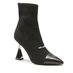 KARL LAGERFELD Боти KARL LAGERFELD KL32061 Black Knit Textile