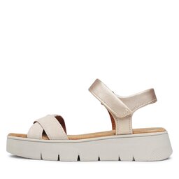 Geox Sandále Geox D Dandra 40 D35SCA022NFC1Q2L Off White/Lt Gold