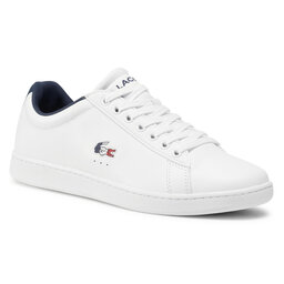 Lacoste Sneakers Lacoste Carnaby Evo Tri 1 Sma 7-39SMA0033407 Wht/Nvy/Red