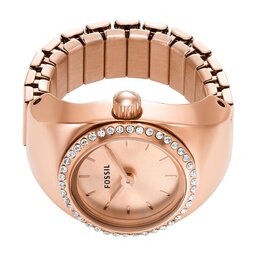 Fossil Годинник Fossil Watch Ring ES5320 Rose Gold/Rose Gold